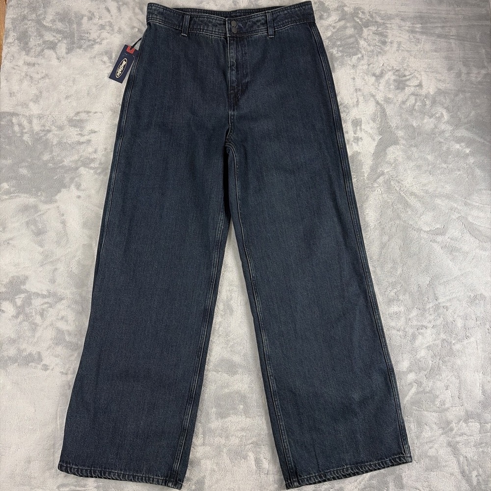 Buffalo Jeans Adele High Rise Wide Leg Jeans Womens 33 NWT Dark Wash Denim